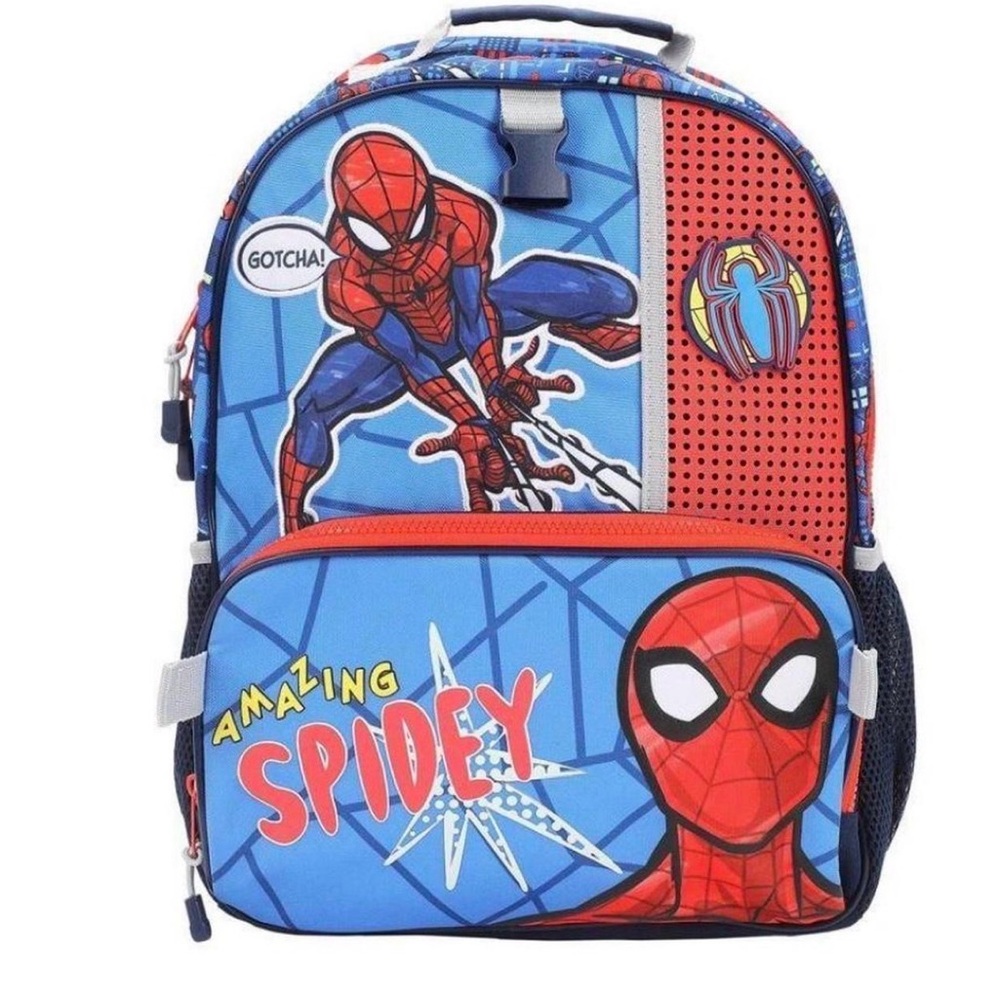 Disney Marvel Spider-Man "Amazing Spidey" Kids Backpack - Blue & Red